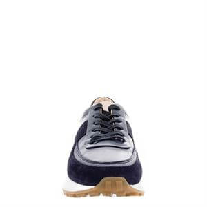 Carl Scarpa Polo Navy Leather Trainers